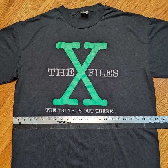 Vintage X Files Single stitch men's adult large Canada black tee shirt retro - Picture 9 of 12